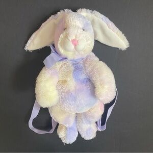 Russ Bunny Rabbit Plush Stuffed Animal Kids Backpack Muticolor Vintage Easter